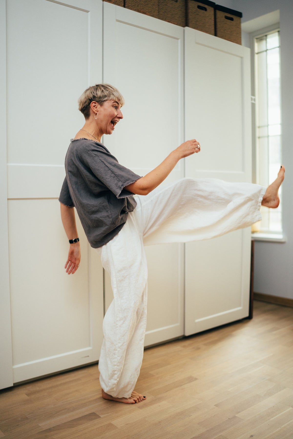 Loose Baggy Linen Pants for Women