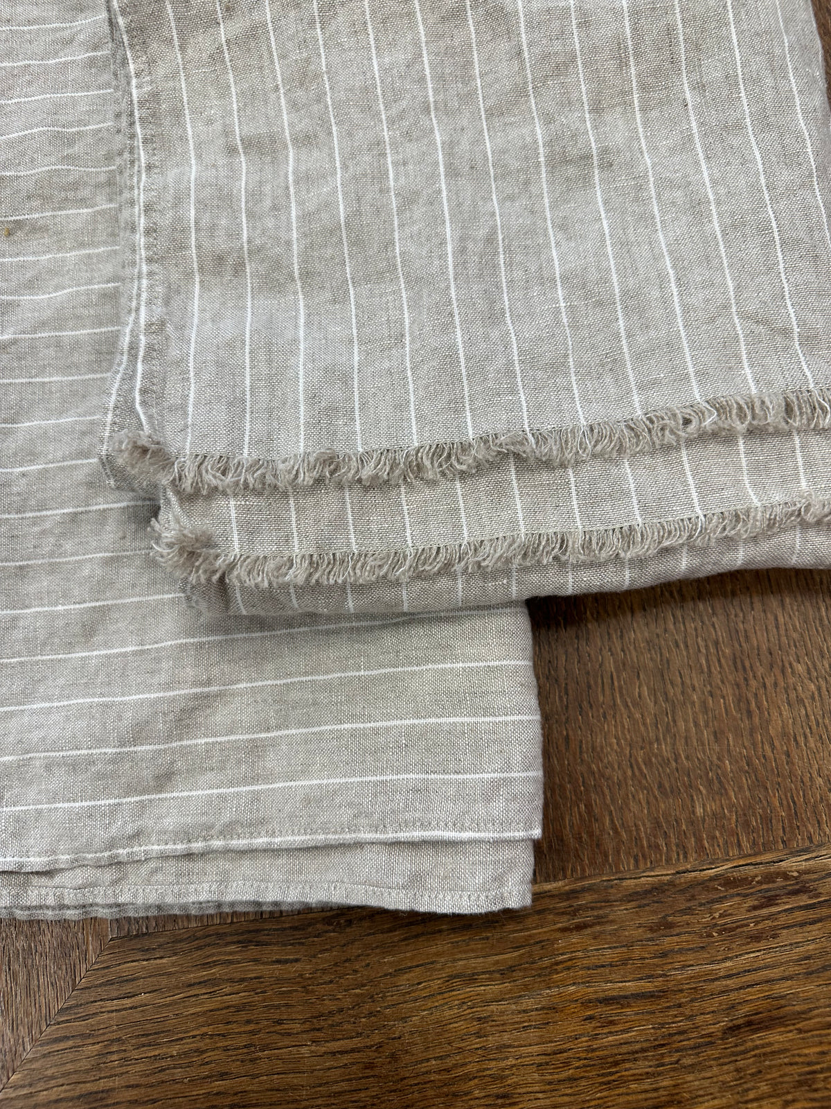 Striped Linen Scarf for Men