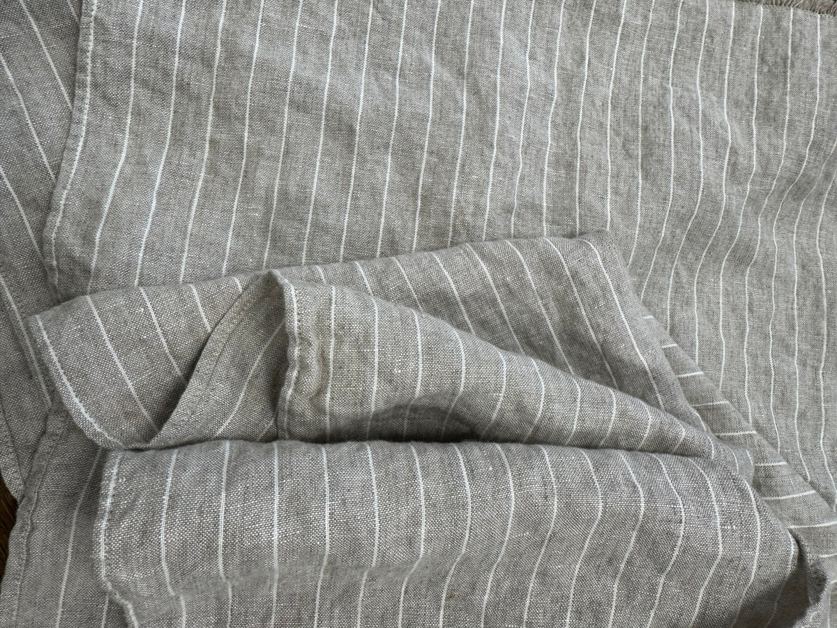 Striped Linen Scarf for Men