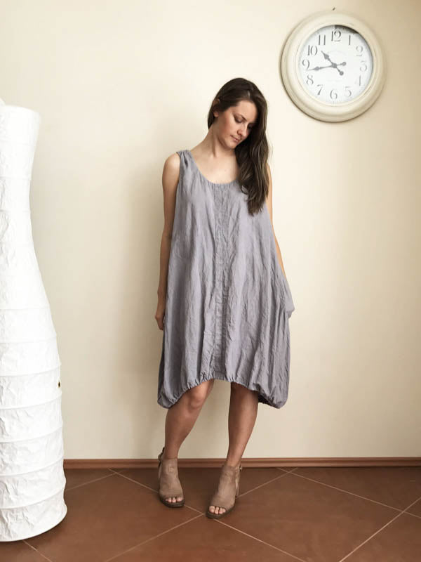 Sleeveless Handkerchief Tunic 'Diana' from Linen