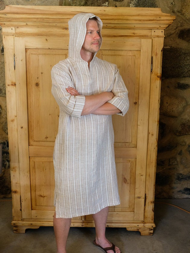 Mens tunic 'Scott', Hooded tunic men