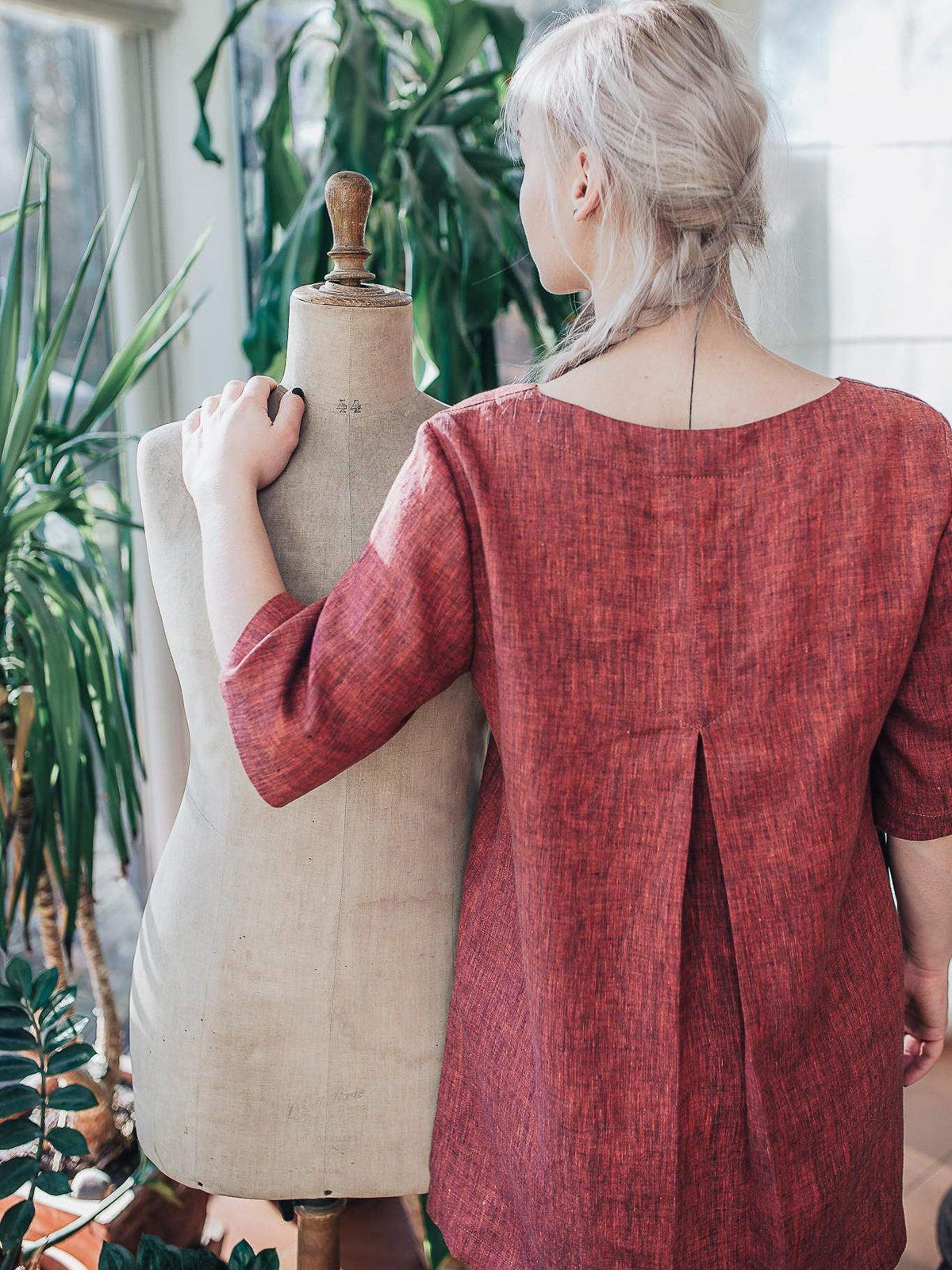 Linen Tunic Top, Plus size tunic