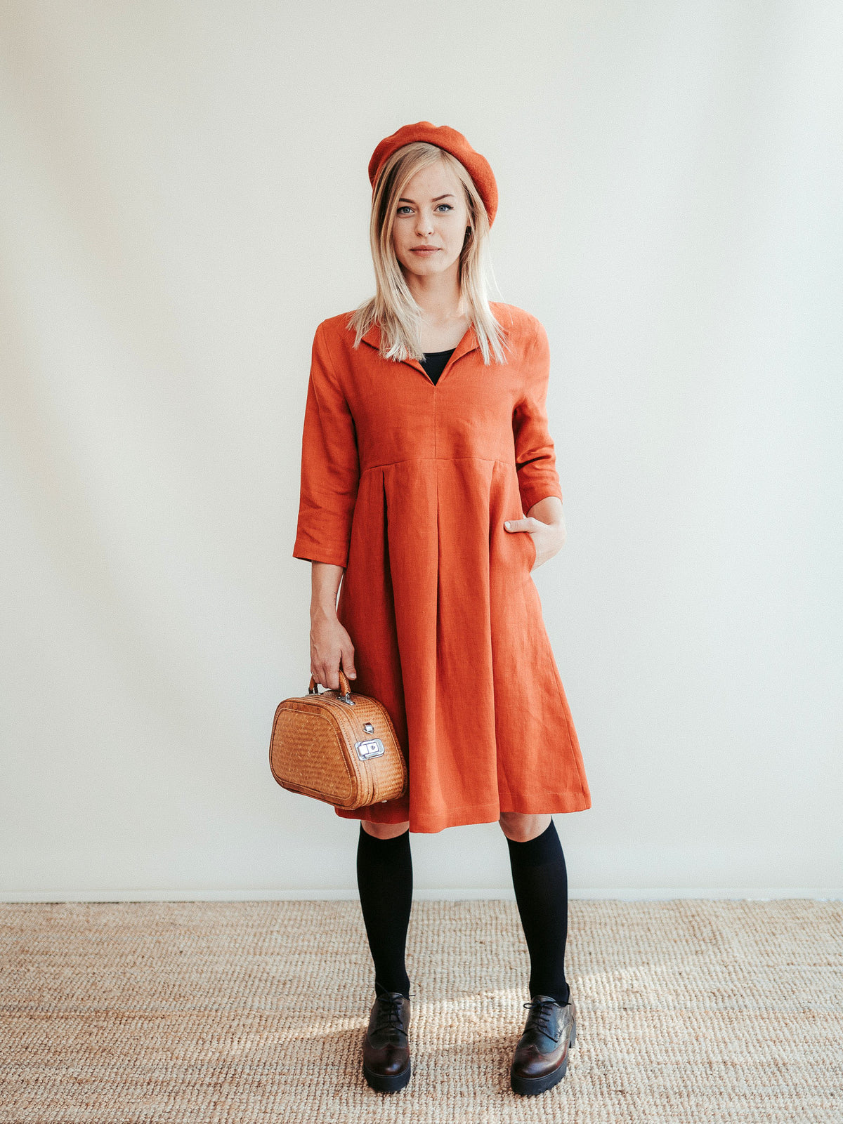 Linen Dress 'Beckie', Linen Dress for Women - Linenbee Linen Dress 'Beckie', Linen Dress for Women - Linenbee