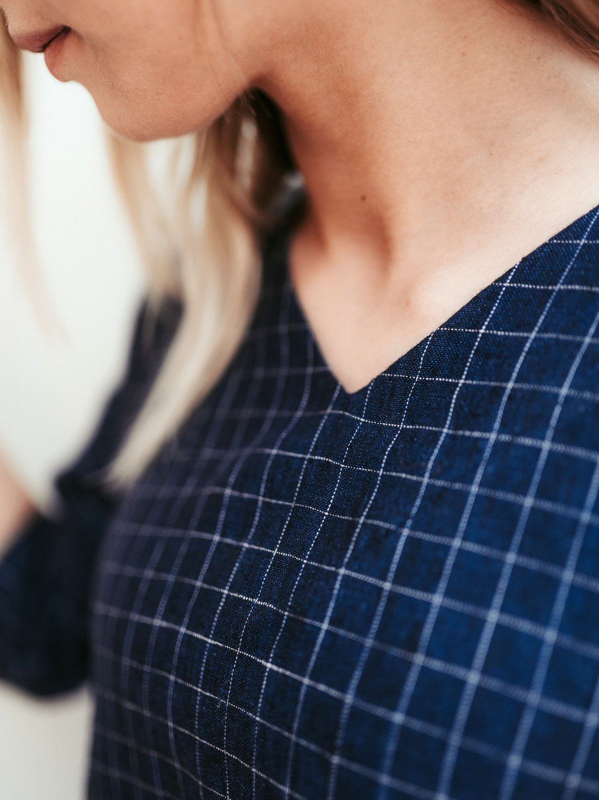 Linen Dress &#39;Jo Ann&#39;, Linen tunic with 3/4 Sleeves