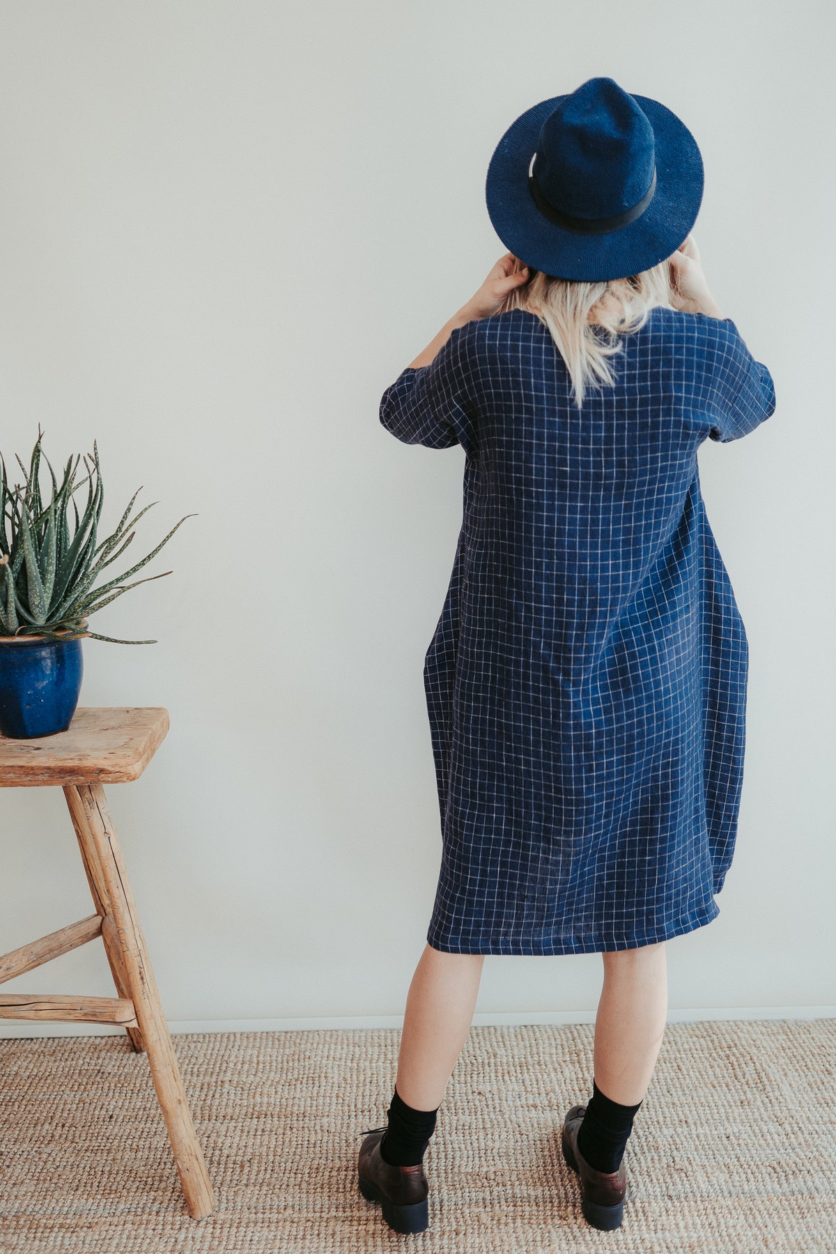 Linen Dress &#39;Jo Ann&#39;, Linen tunic with 3/4 Sleeves