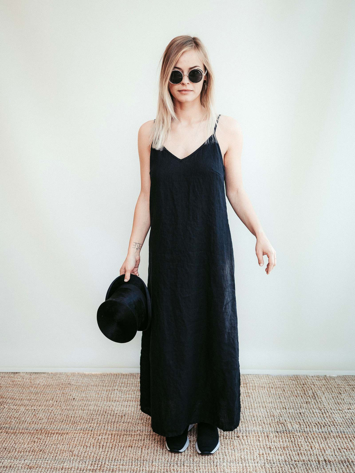 Loose Batwing Linen Dress 'Tina' Loose Batwing Linen Dress 'Tina'