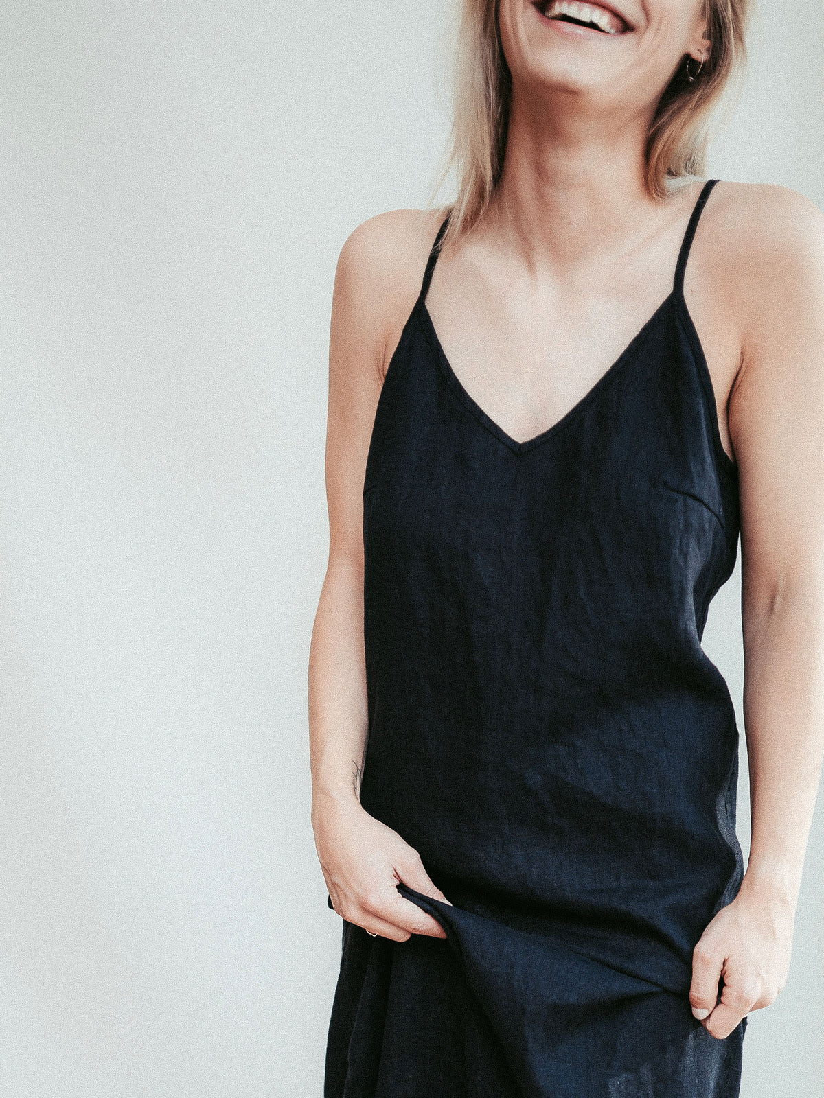Loose Batwing Linen Dress 'Tina' Loose Batwing Linen Dress 'Tina'