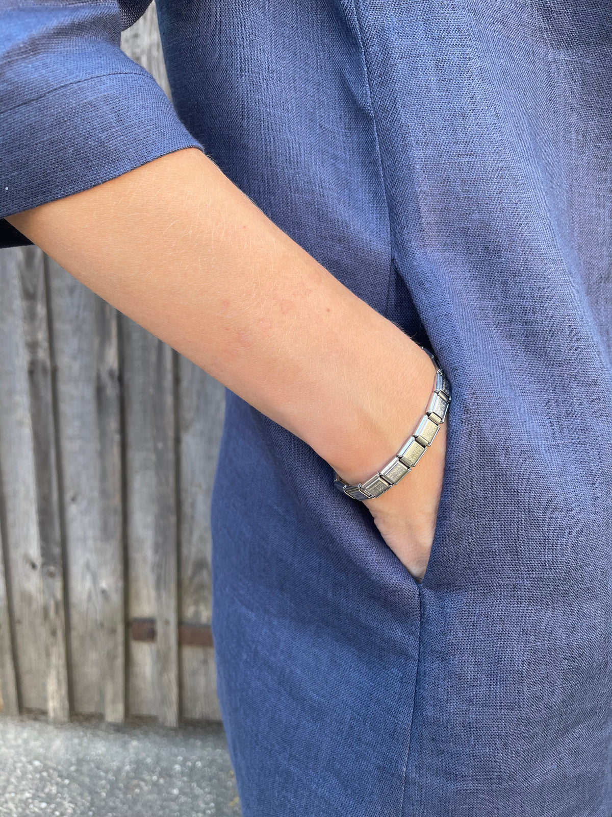 Linen Tunic with a Decorative Tie &#39;Margaret&#39;