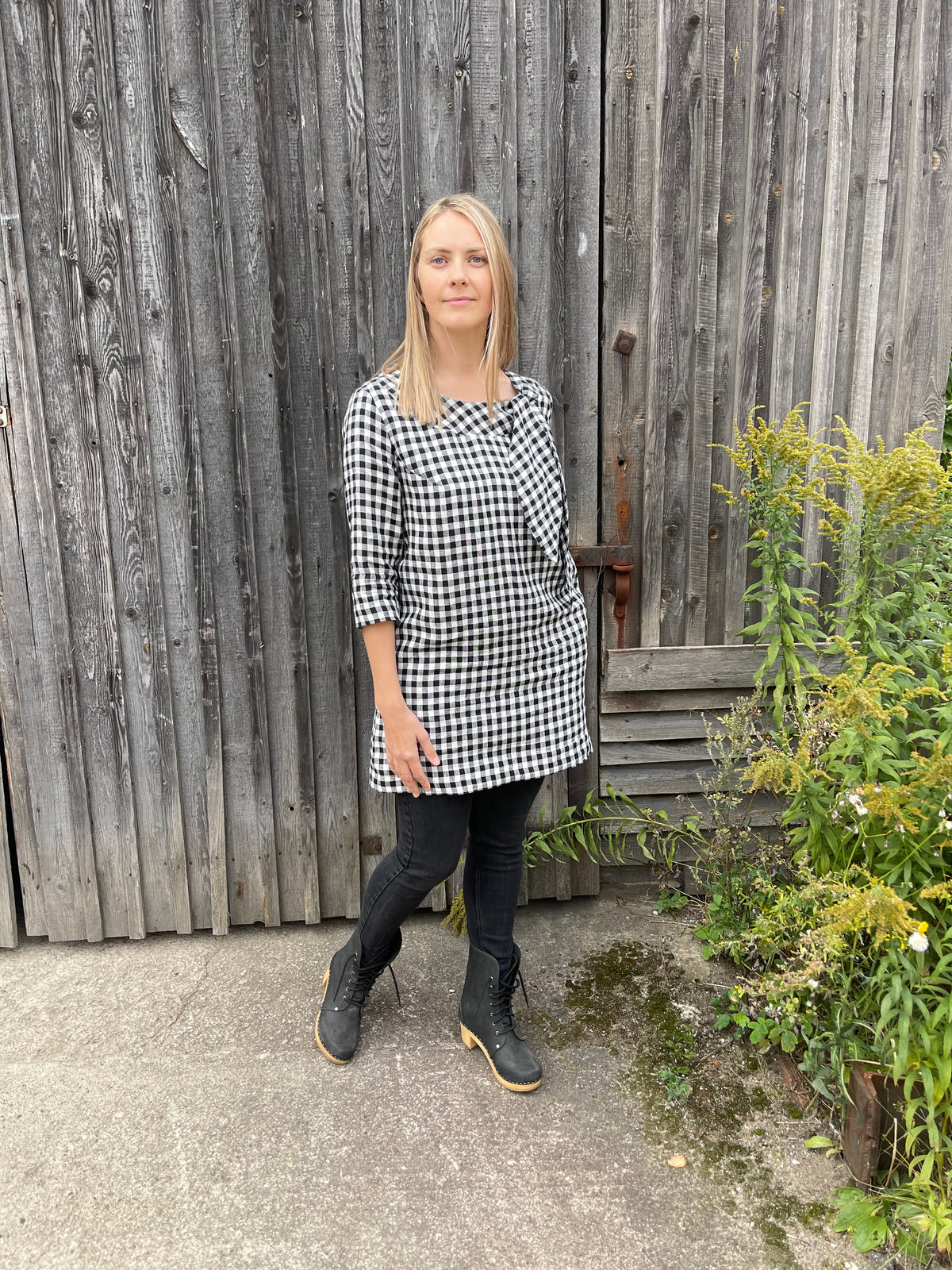 Linen Tunic with a Decorative Tie &#39;Margaret&#39;