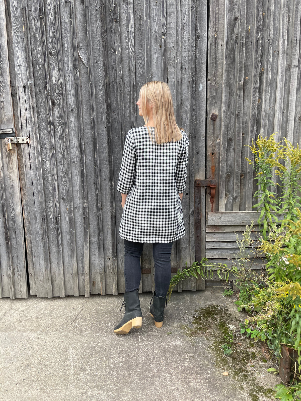 Linen Tunic with a Decorative Tie &#39;Margaret&#39;