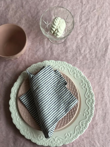 Pink Linen Tablecloth, Romantic Table Cloth