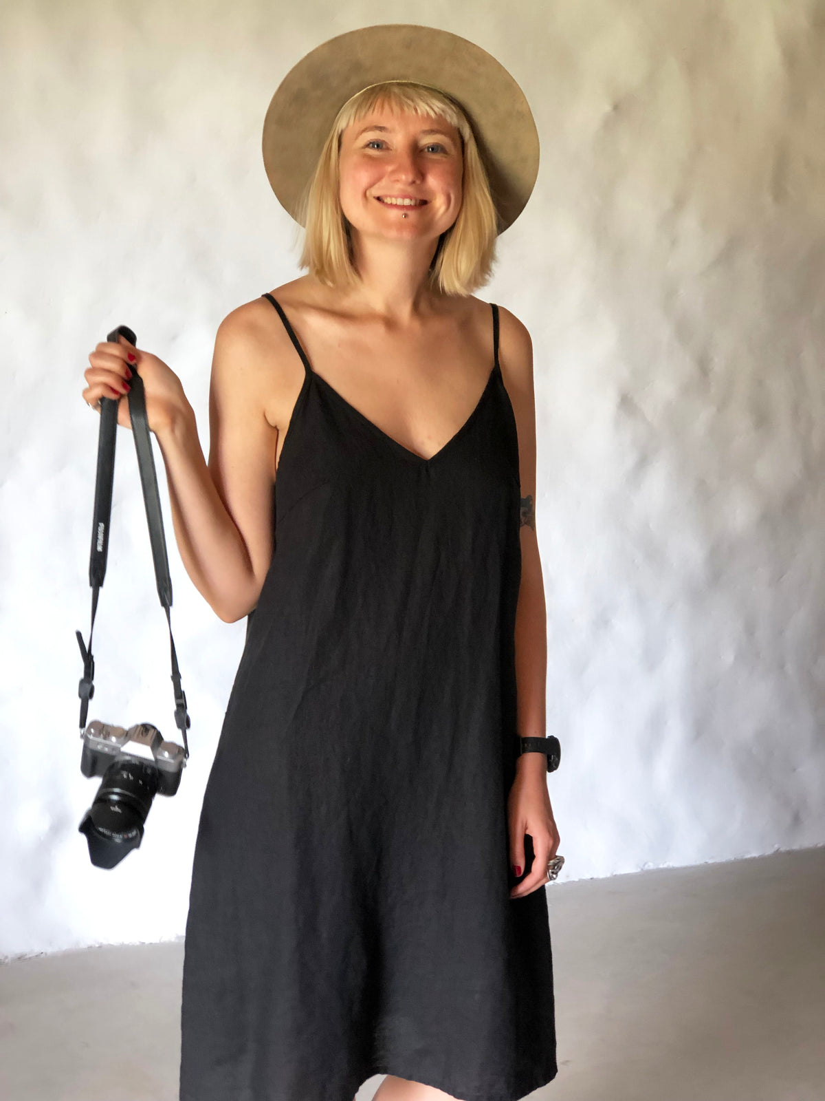 Loose Batwing Linen Dress 'Tina' Loose Batwing Linen Dress 'Tina'