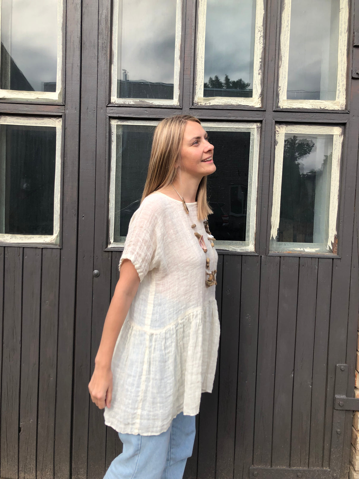 Oversized Boho Top &#39;Olivia&#39; from Linen Gauze