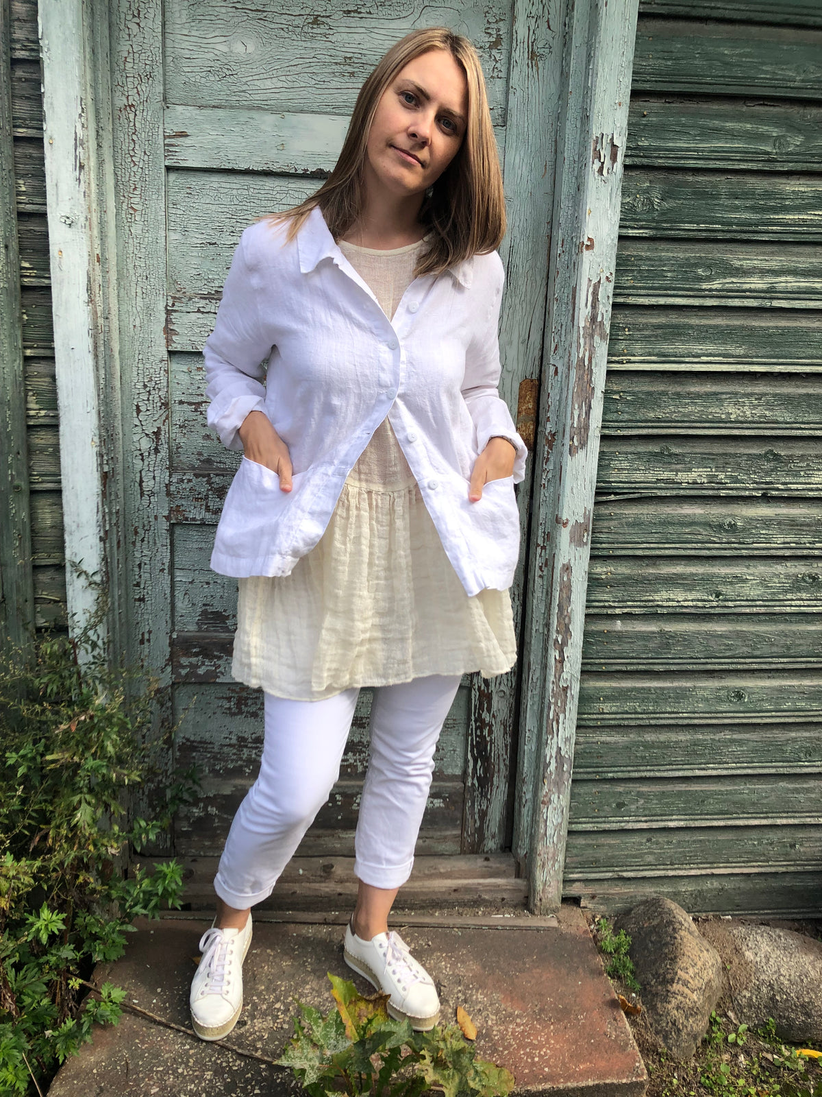 Oversized Boho Top &#39;Olivia&#39; from Linen Gauze