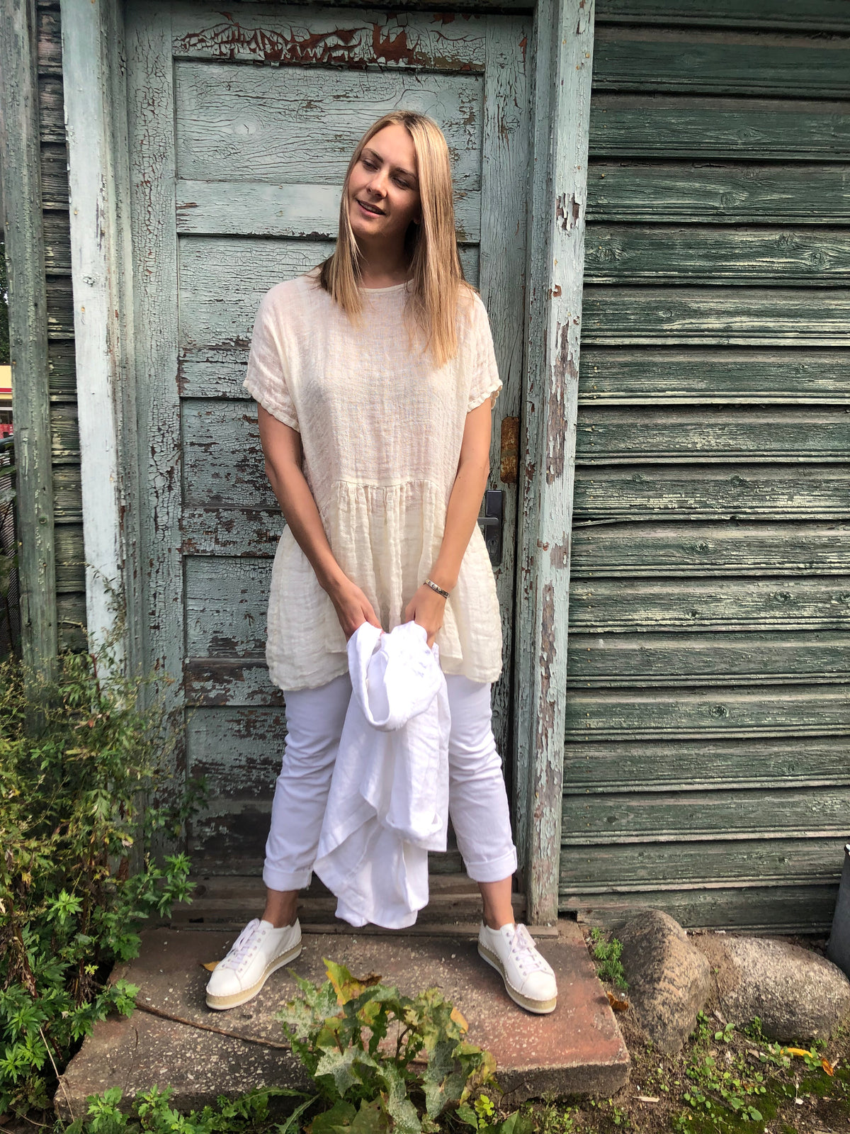 Oversized Boho Top &#39;Olivia&#39; from Linen Gauze