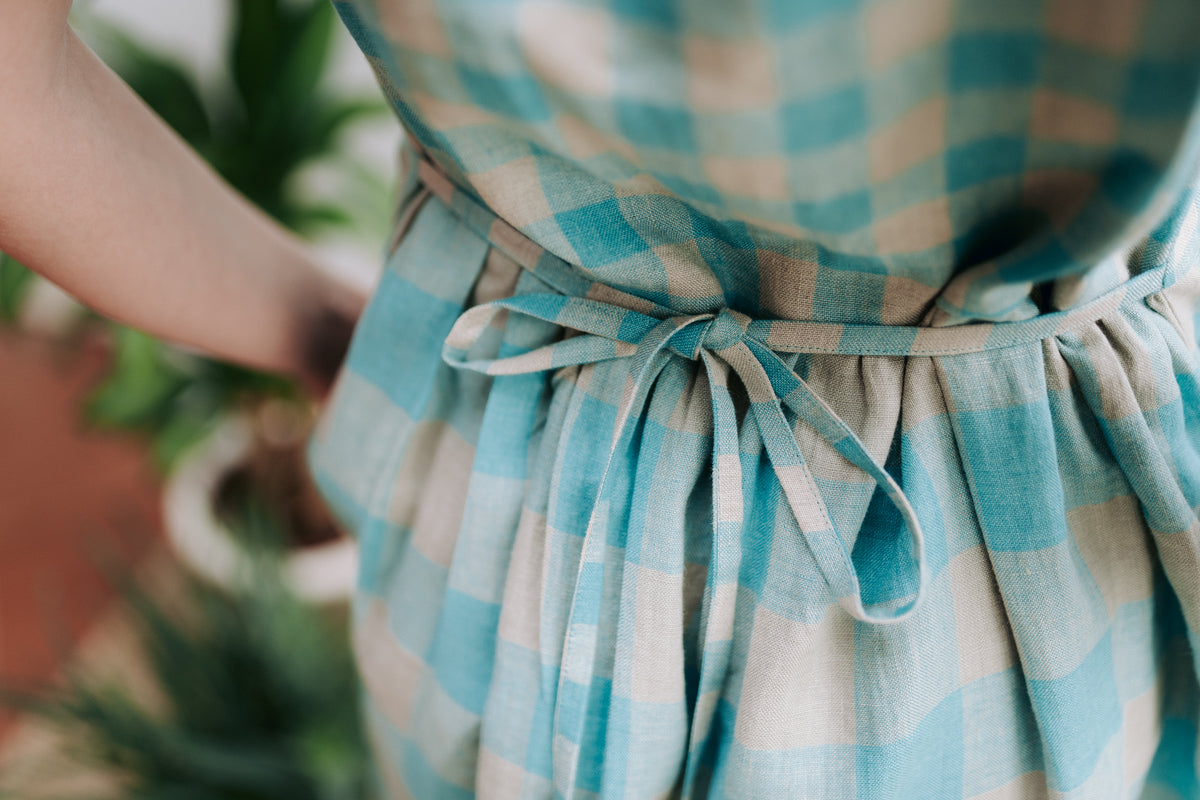 Linen Dress with Raglan Sleeves &#39;Lyra&#39;