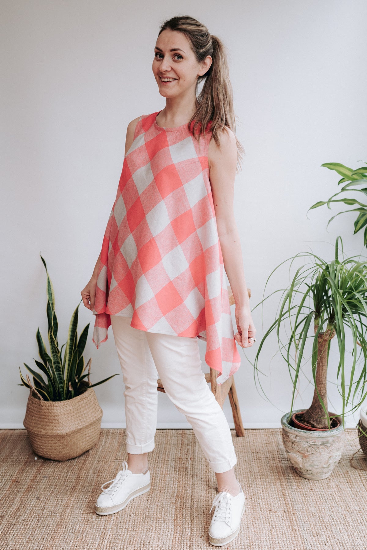 Sleeveless Linen Top &#39;Pearl&#39;