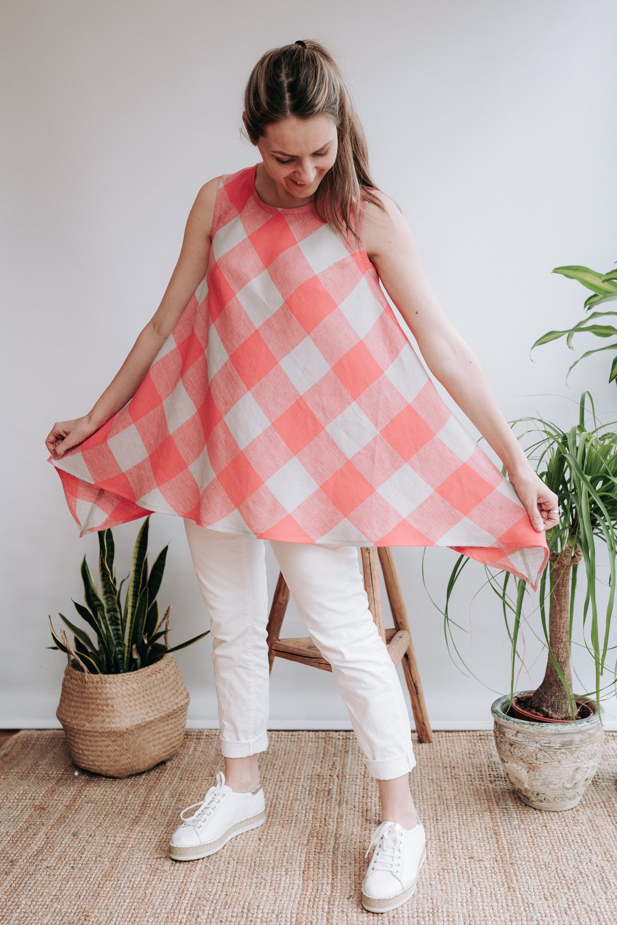 Sleeveless Linen Top &#39;Pearl&#39;