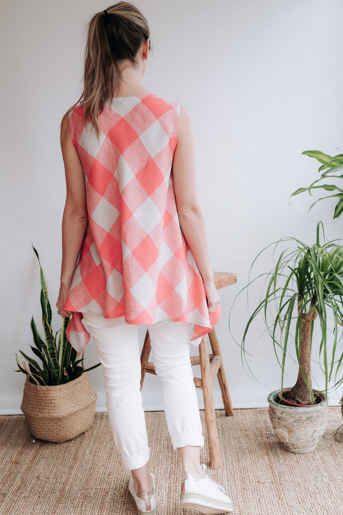 Sleeveless Linen Top &#39;Pearl&#39;