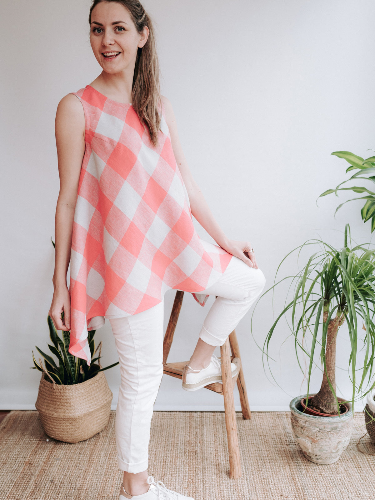 Sleeveless Linen Top &#39;Pearl&#39;