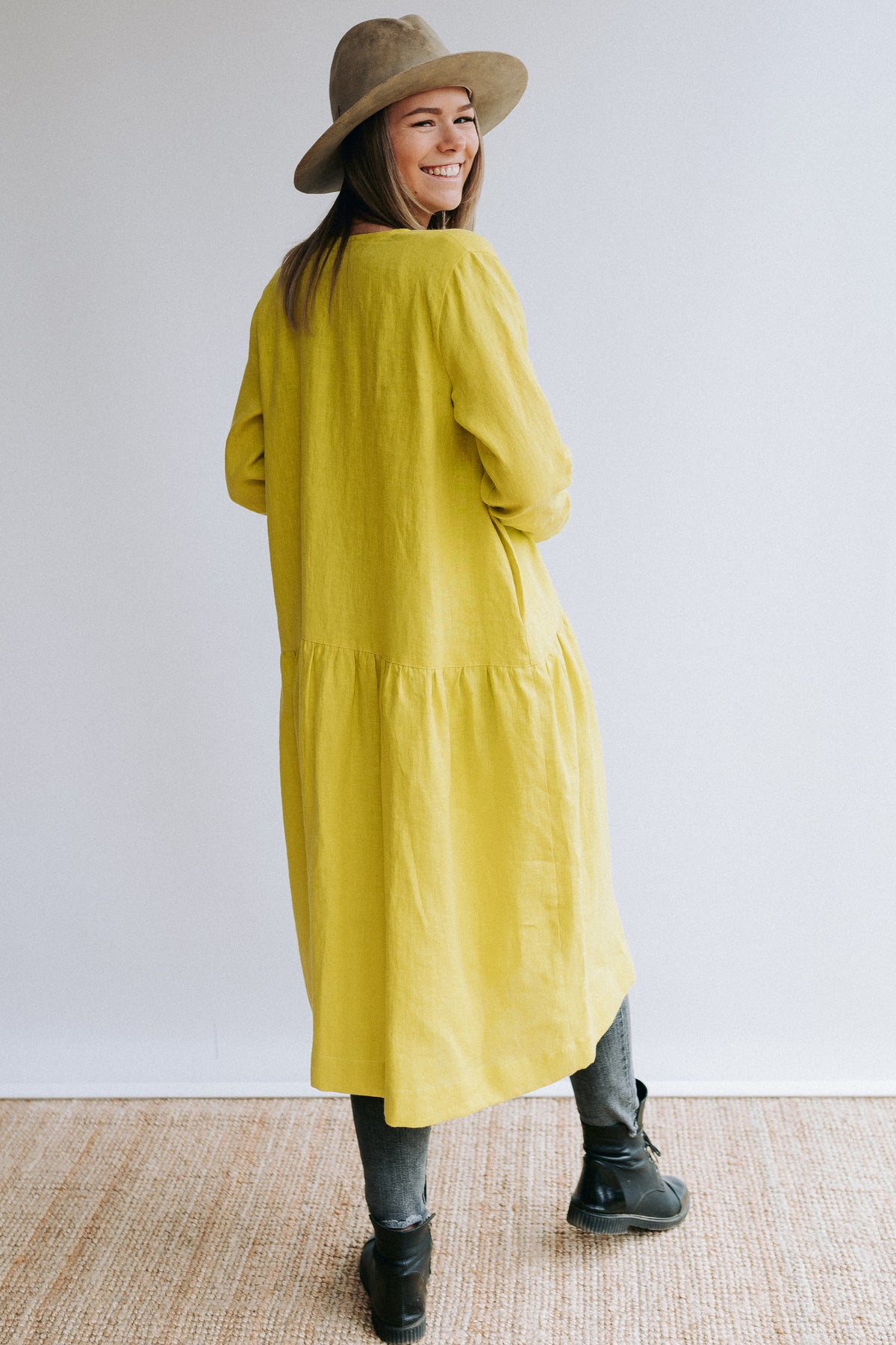 Linen Duster Women &#39;Leigh - long&#39; Full length