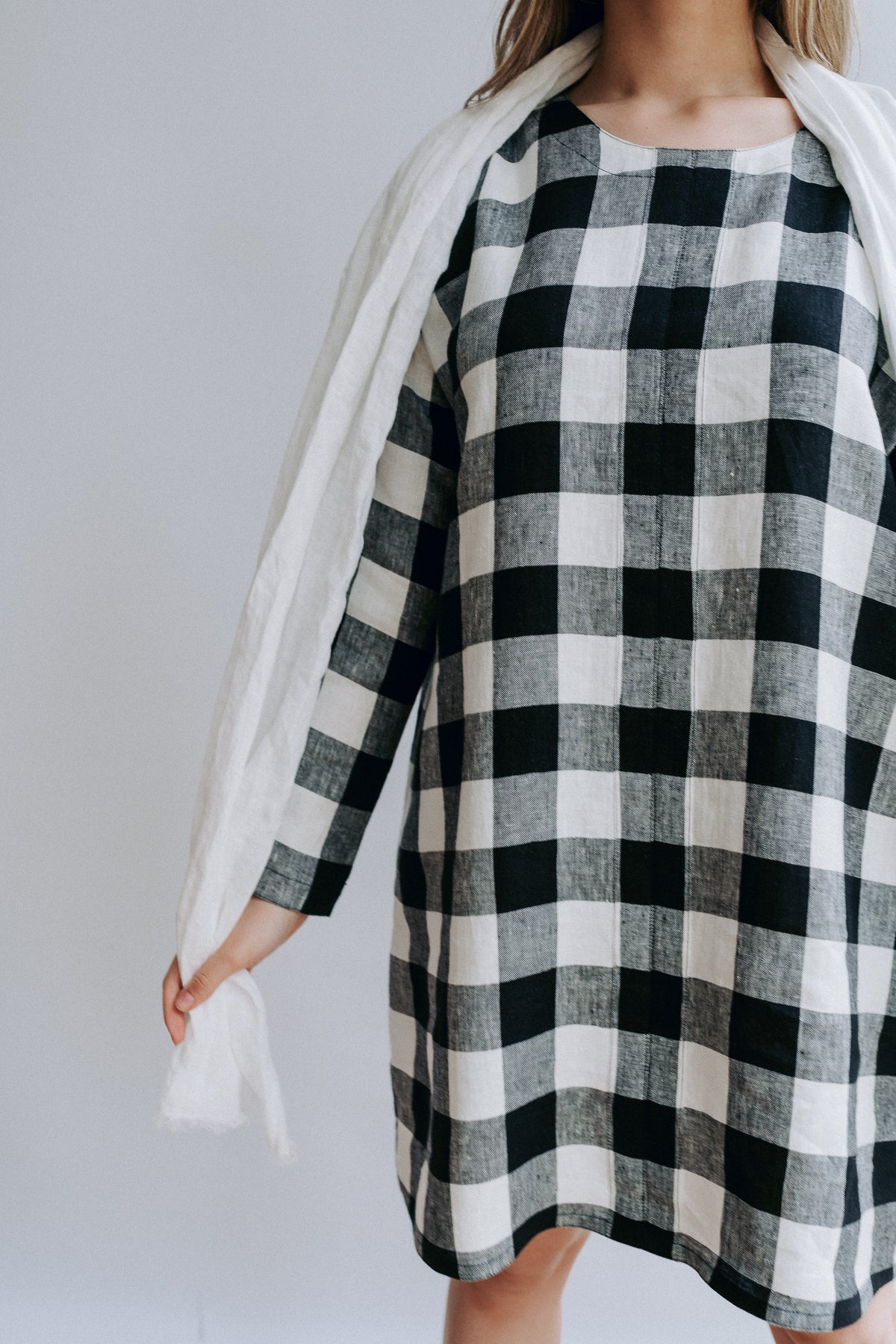 Linen Tunic Dress Malvina - Linenbee Linen Tunic Dress Malvina - Linenbee
