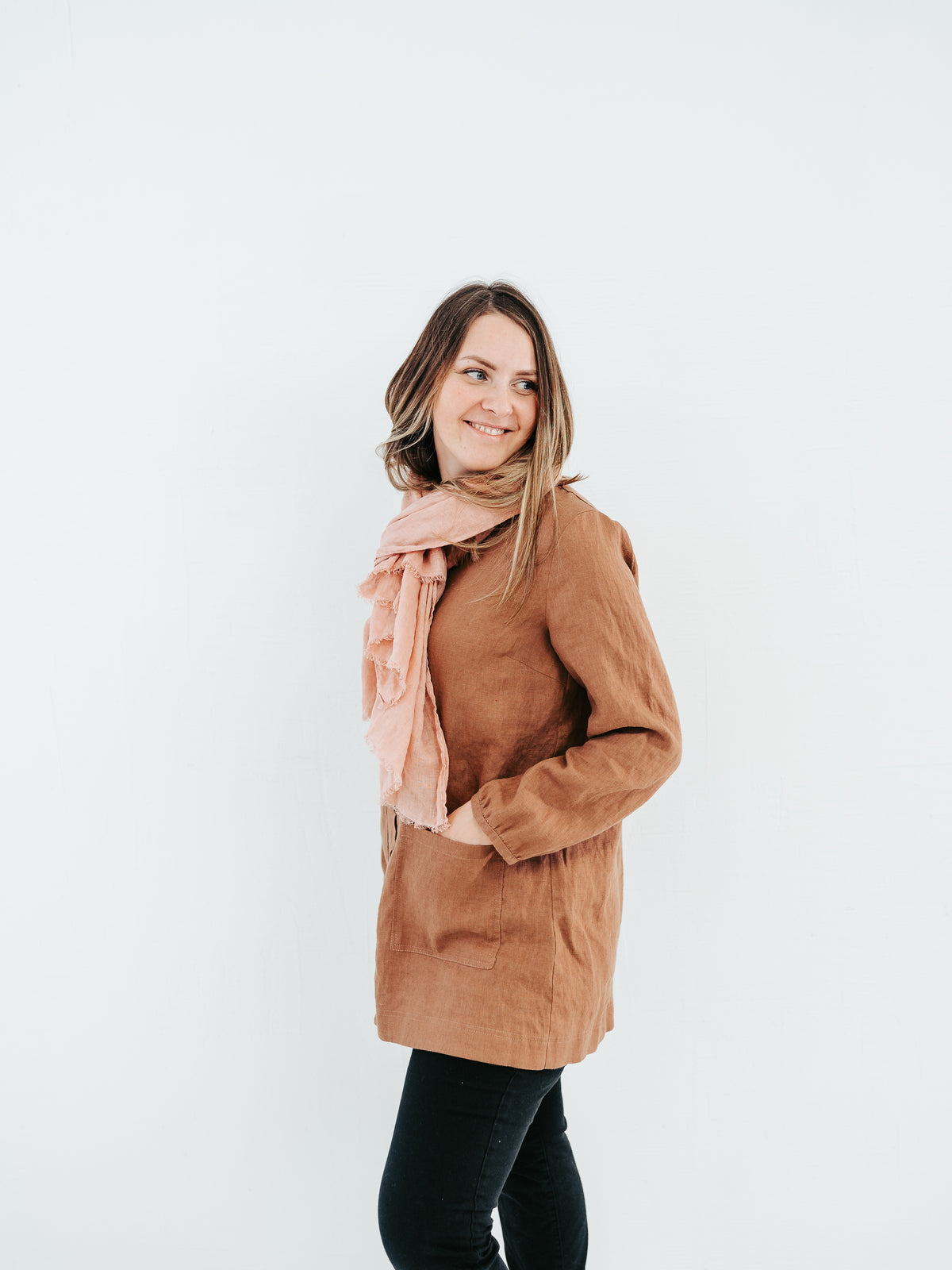 Women&#39;s Button Down Linen Smock &#39;Maud&#39;