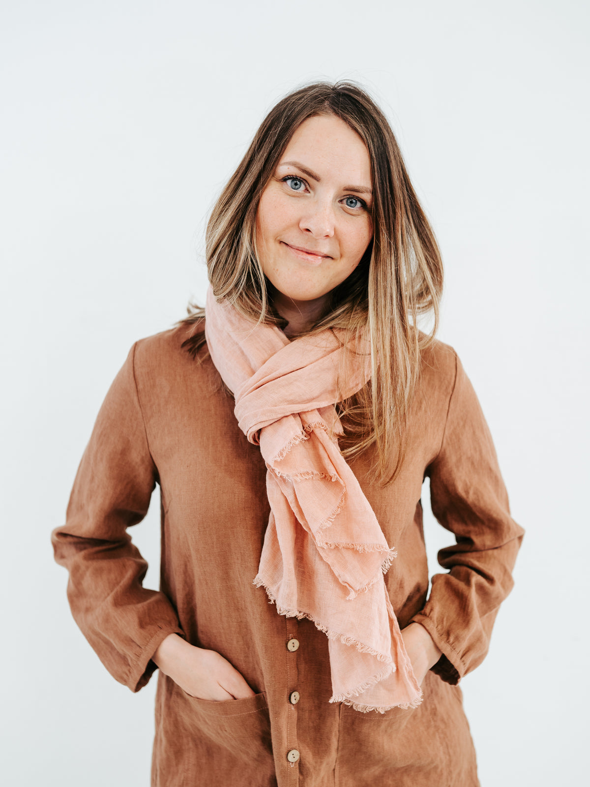 Women&#39;s Button Down Linen Smock &#39;Maud&#39;