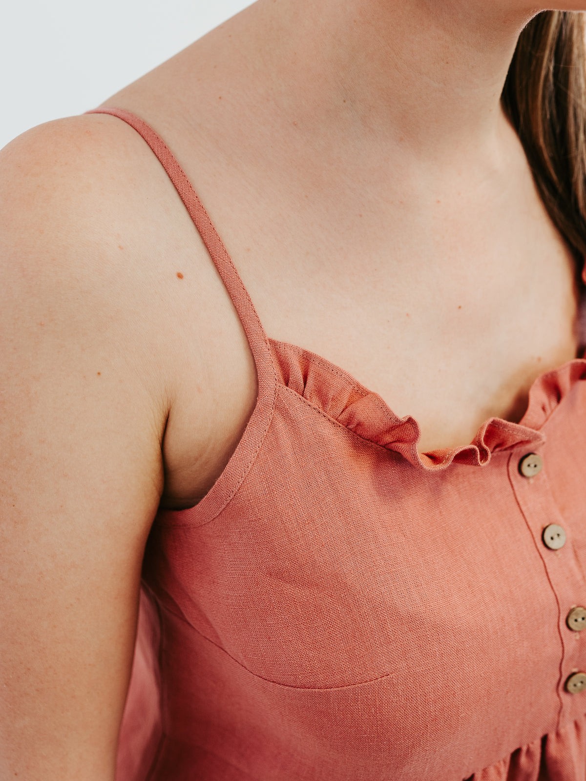 Linen Night Dress &#39;Leontine&#39; Slip Dress, Pinafore