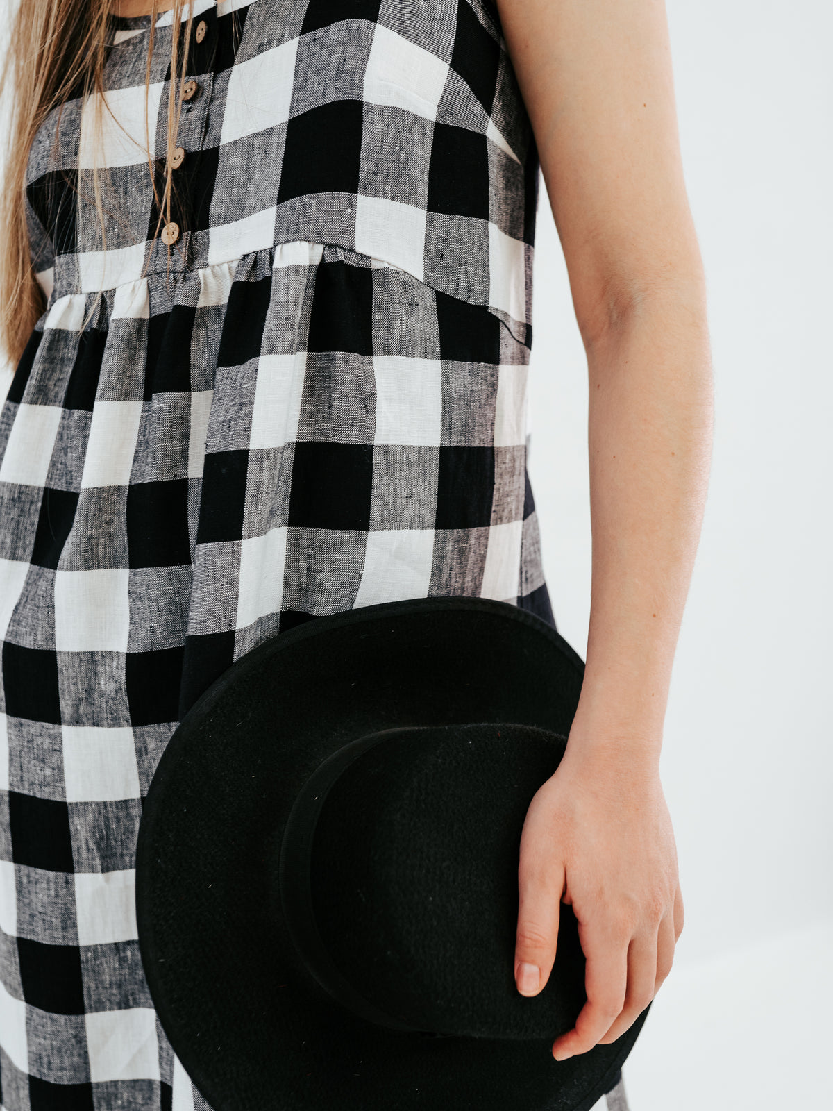 Linen Pinafore Dress &#39;Leona&#39; Slip Dress