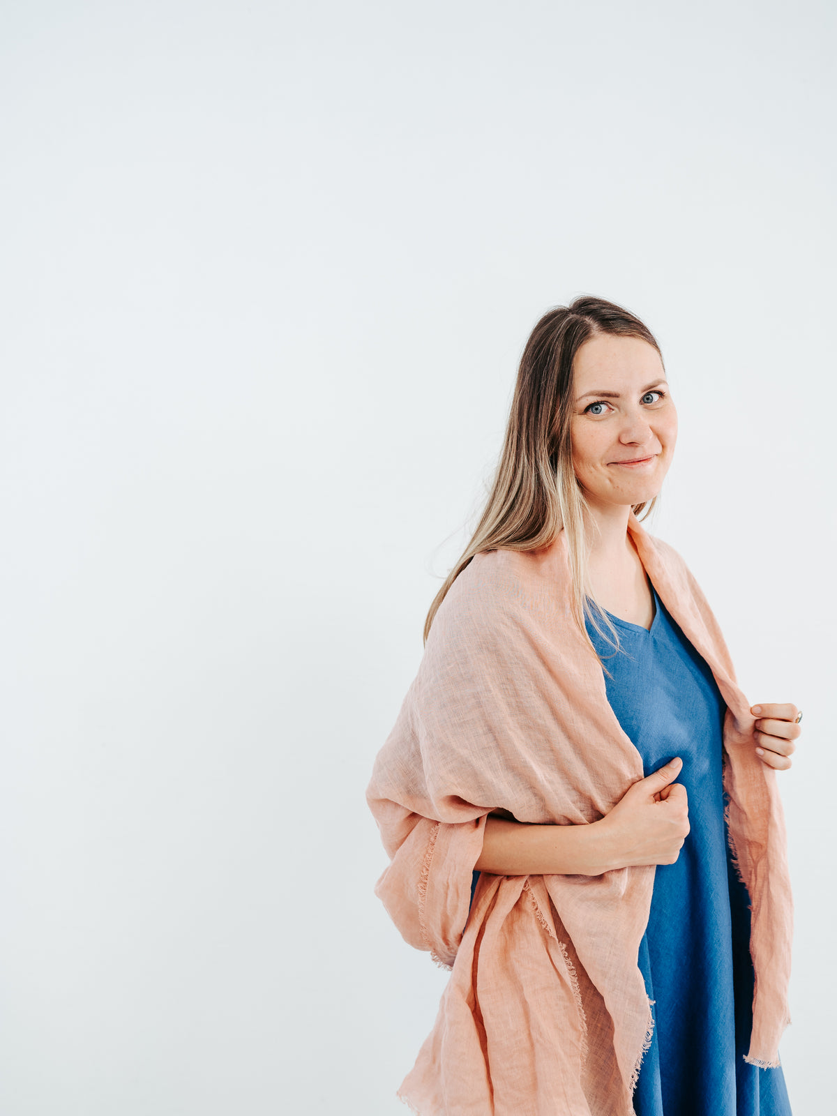 Gauzy linen scarf, various colors and sizes