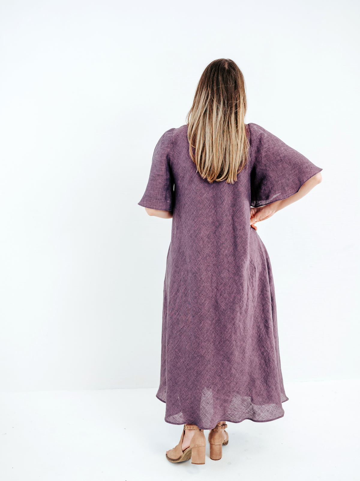 Loose Batwing Linen Dress 'Tina' Loose Batwing Linen Dress 'Tina'