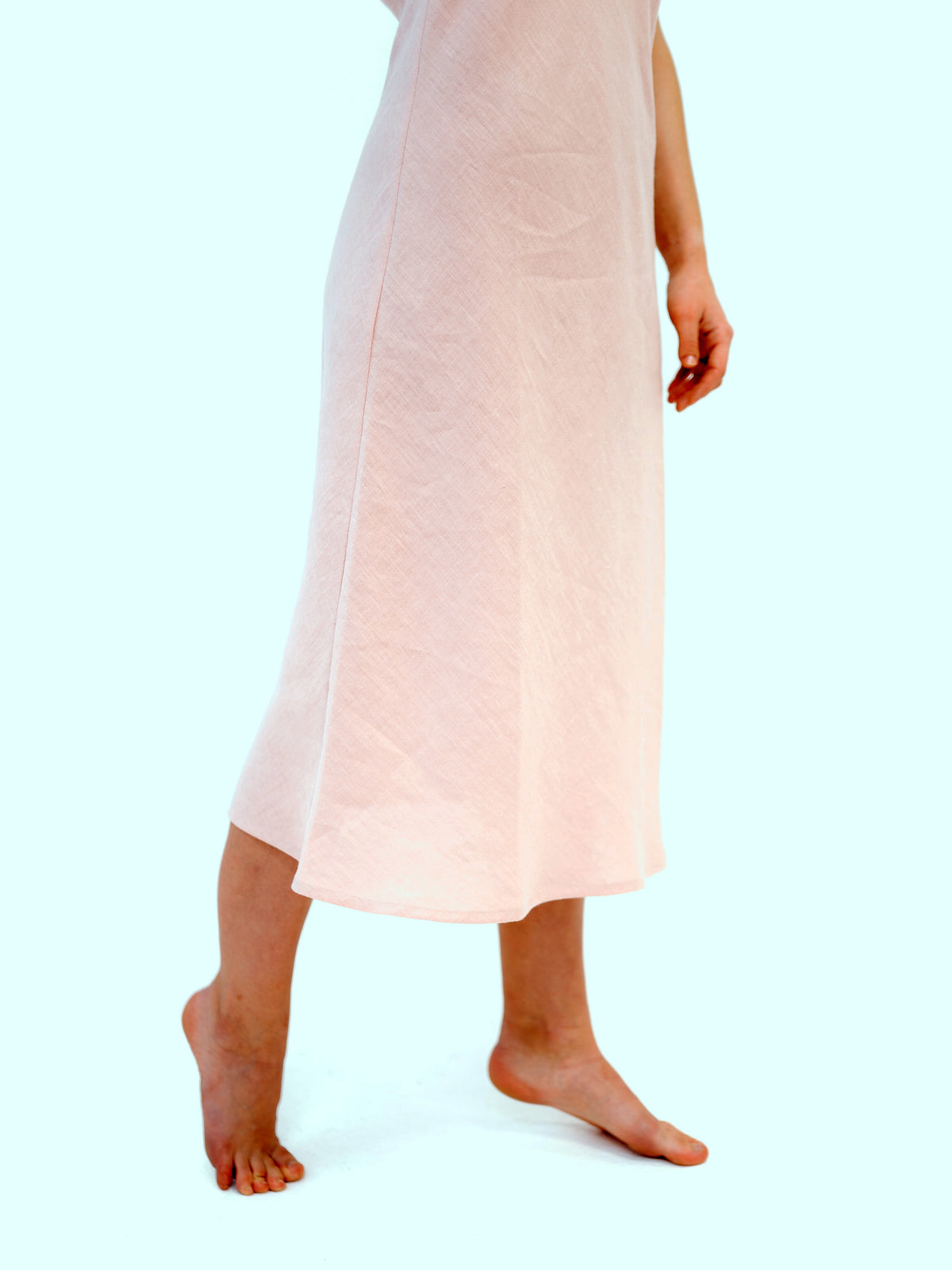 Backless Linen Slip Dress &#39;Agnes&#39;
