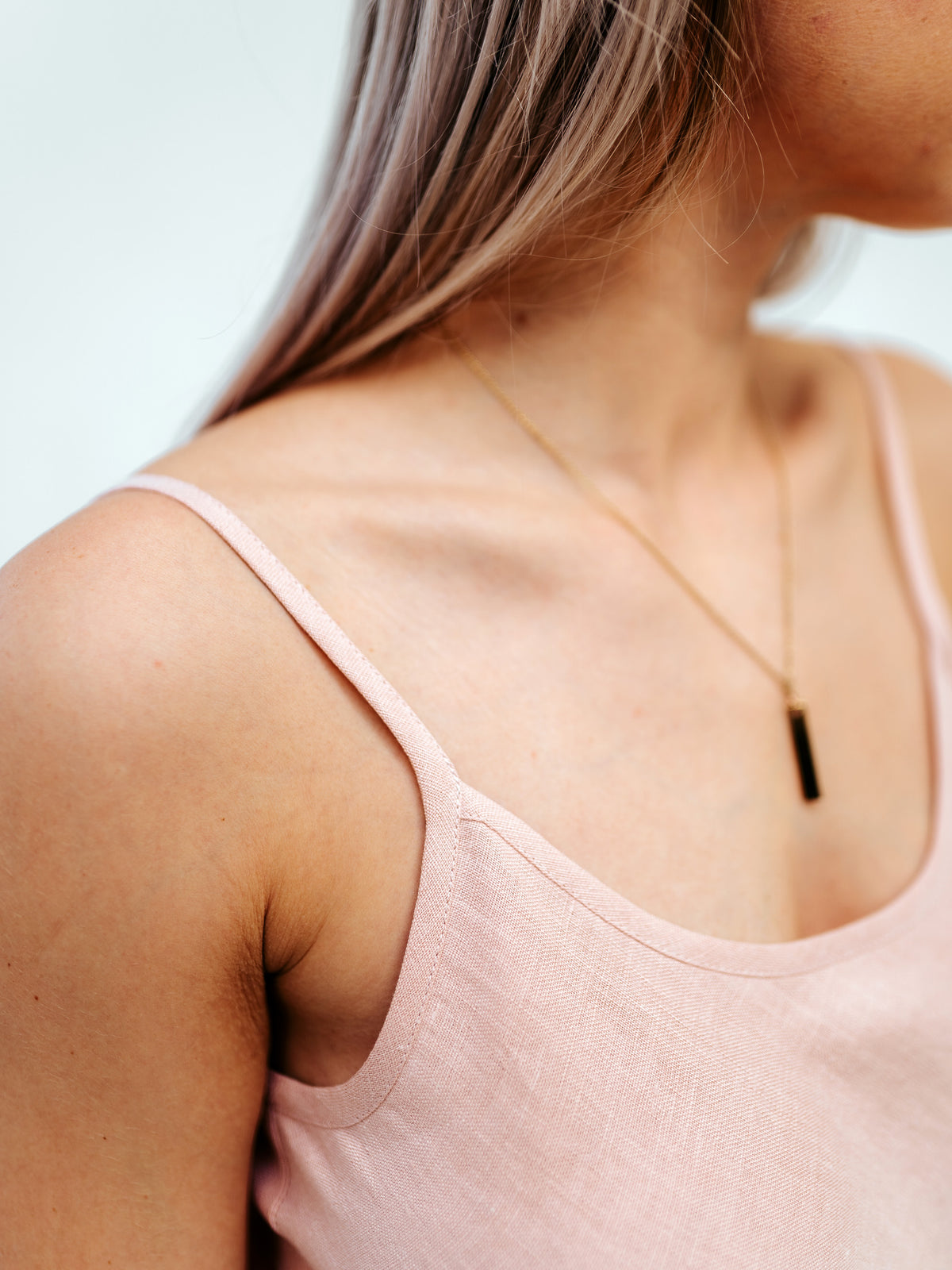 Backless Linen Slip Dress &#39;Agnes&#39;