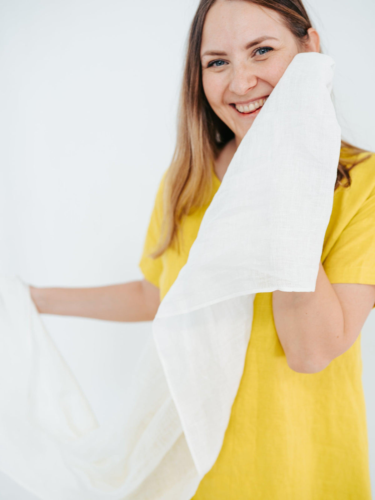 Gauzy linen scarf, various colors and sizes