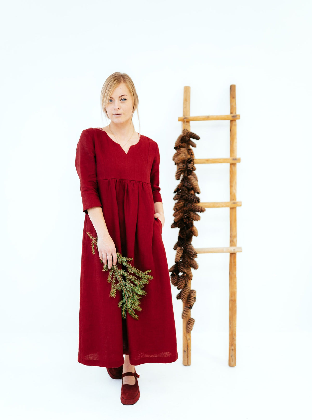 Maxi Linen Dress &#39;Dahlia&#39;