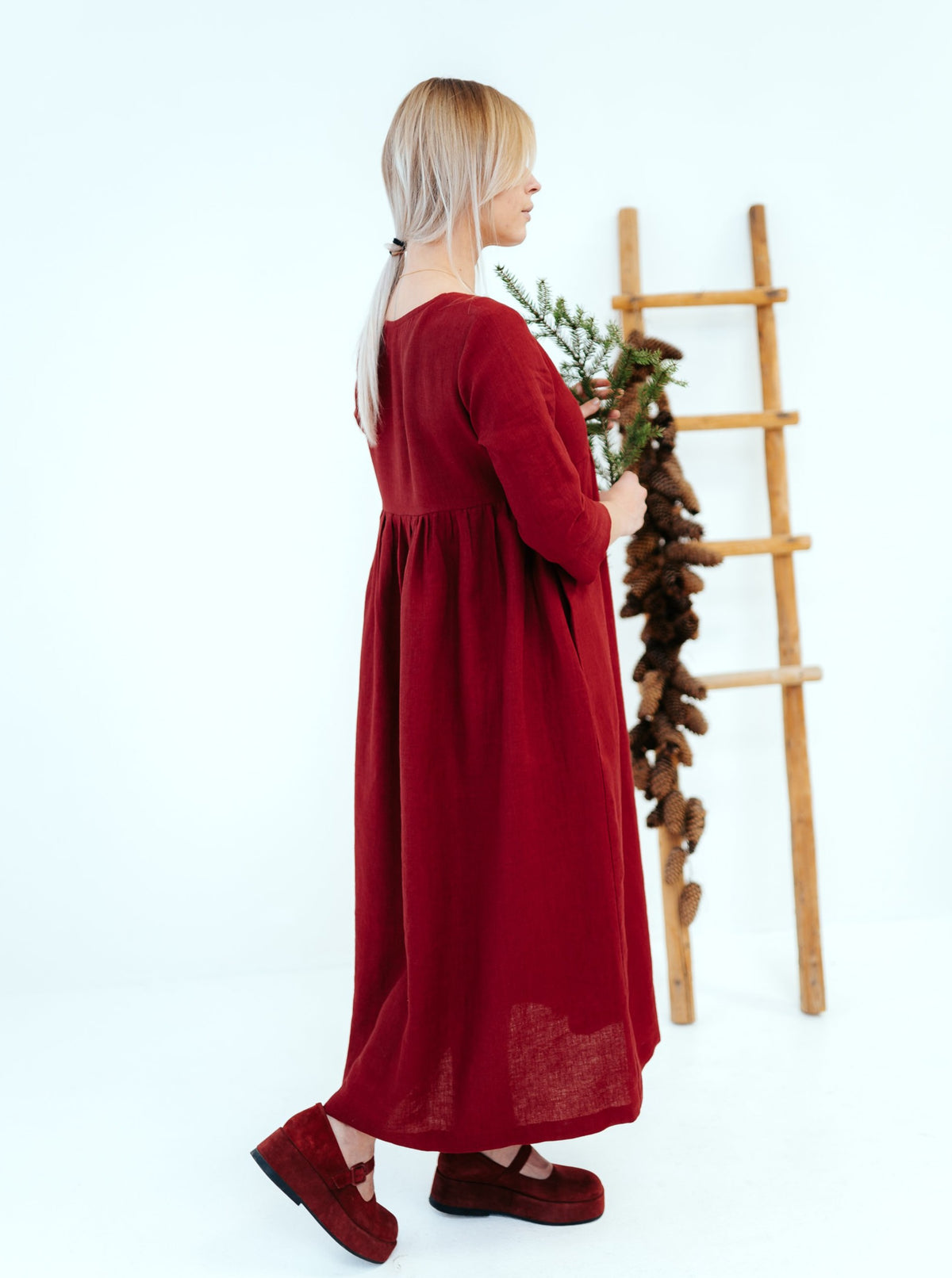 Maxi Linen Dress &#39;Dahlia&#39;