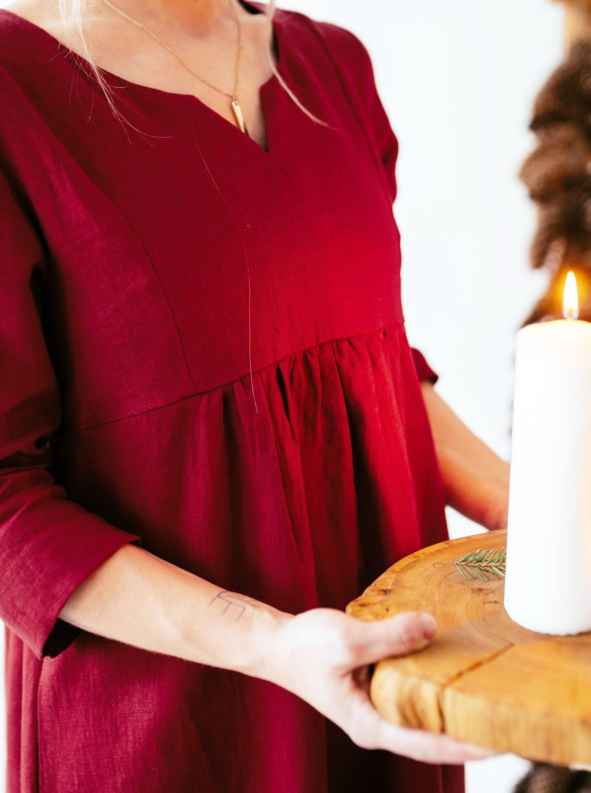 Maxi Linen Dress &#39;Dahlia&#39;