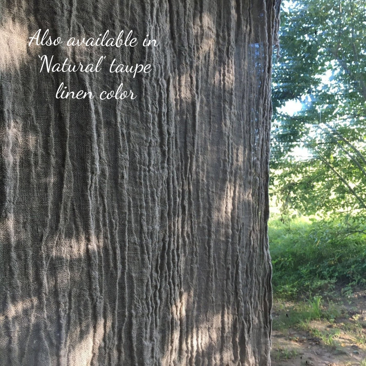 Boho Gauze Linen Curtain with Rich Ruffles