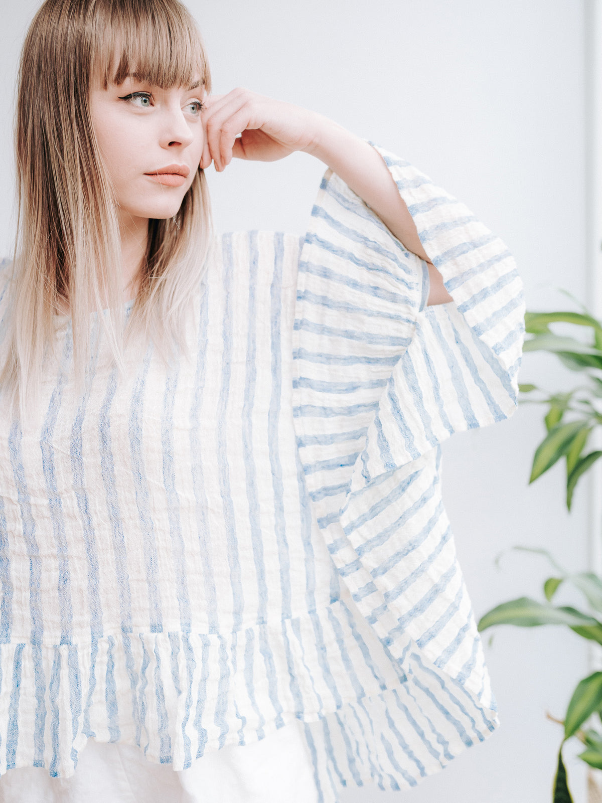 Gauze Linen Cape Top &#39;Penelope&#39;