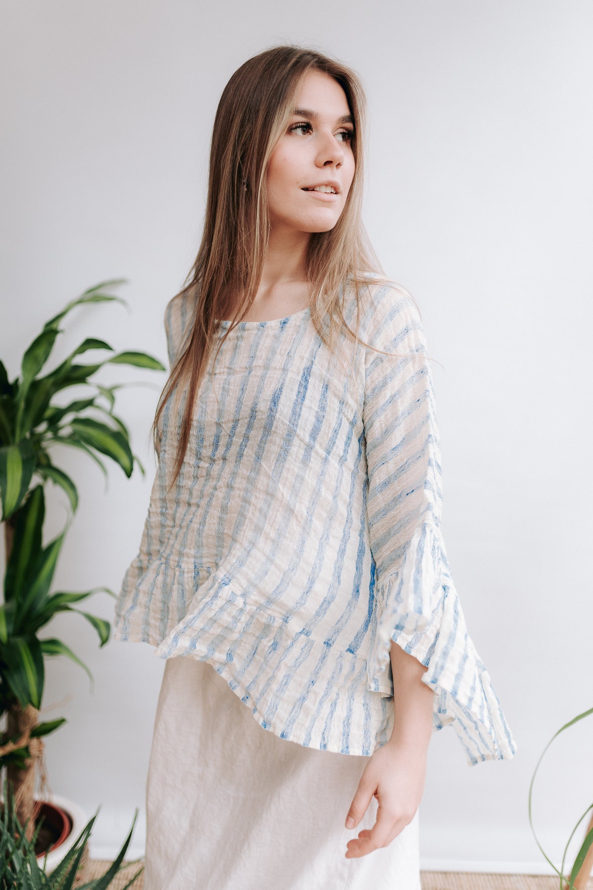 Gauze Linen Cape Top &#39;Penelope&#39;