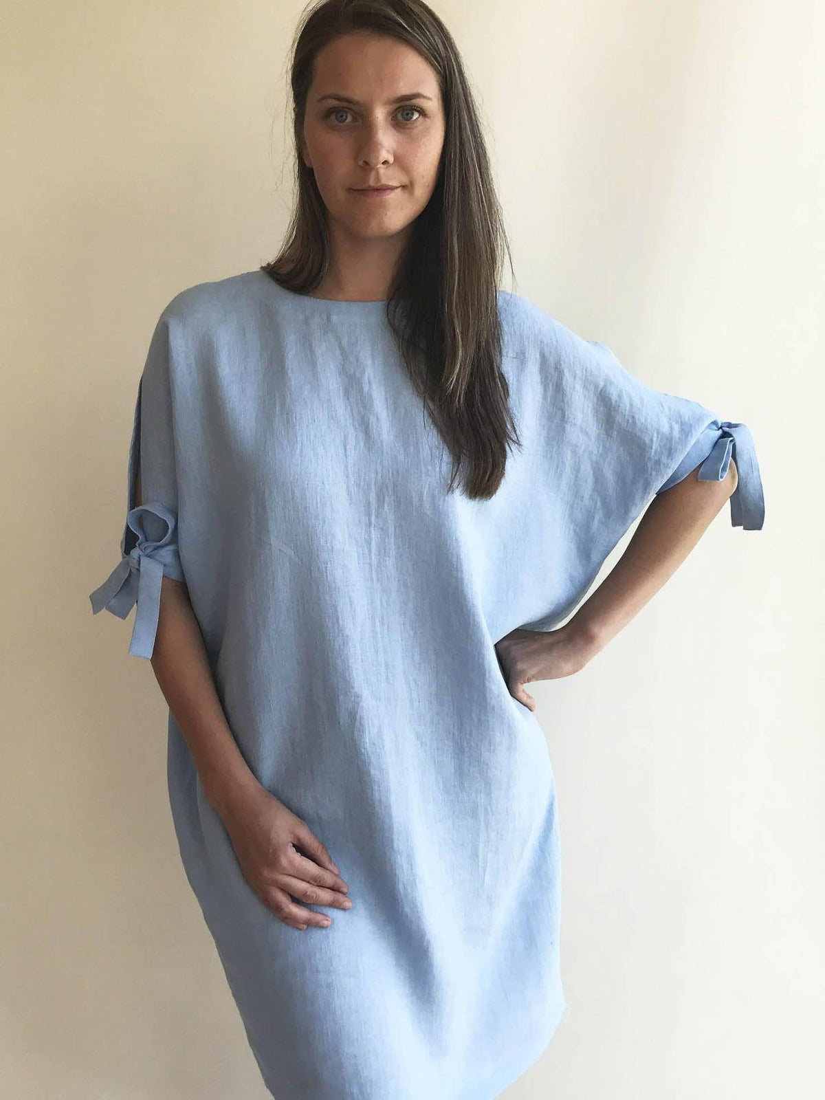 Loose Batwing Linen Dress 'Tina' Loose Batwing Linen Dress 'Tina'