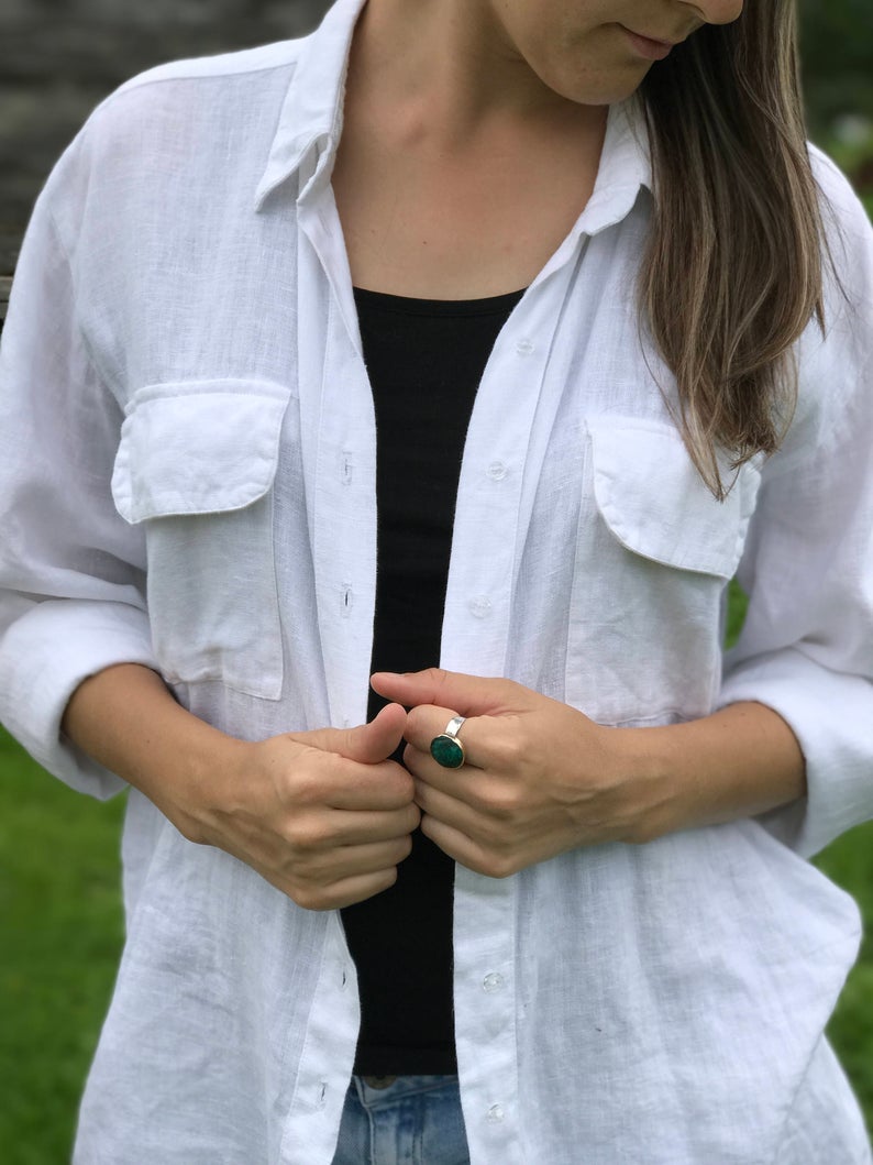 Ready to Ship: Black Womens Shirt, Size XXL