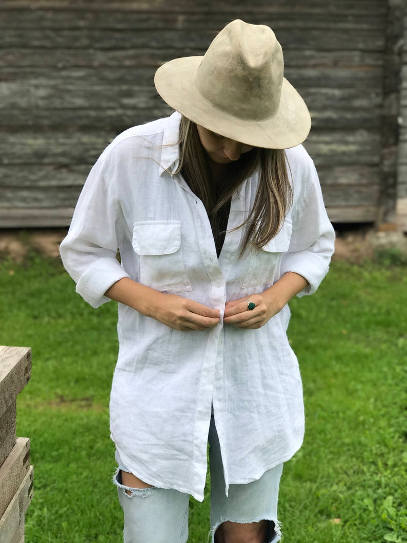 Ready to Ship: Black Womens Shirt, Size XXL