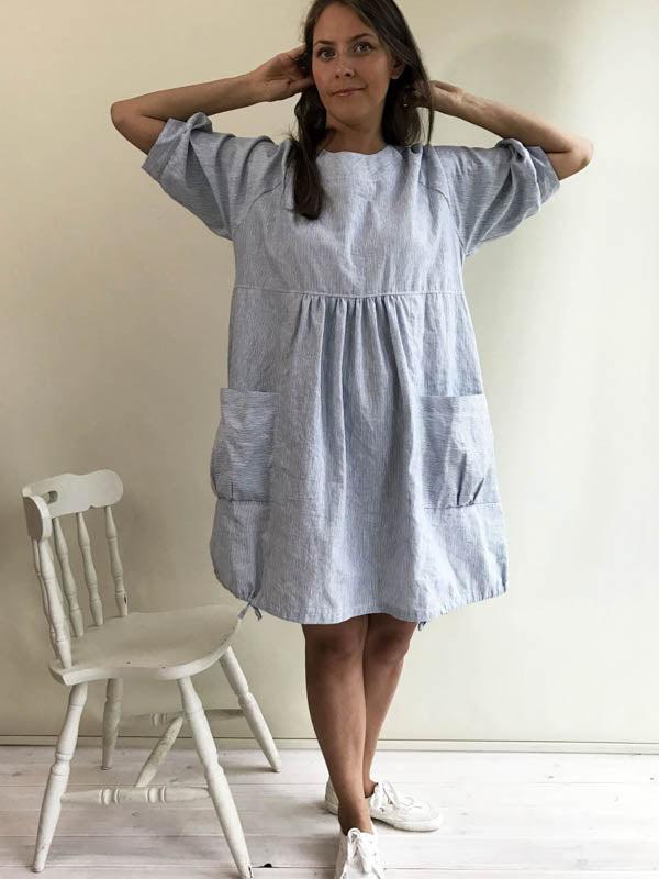 Womens Tunic &#39;Felicia&#39;, Plus Size Tunic Dress-Linenbee