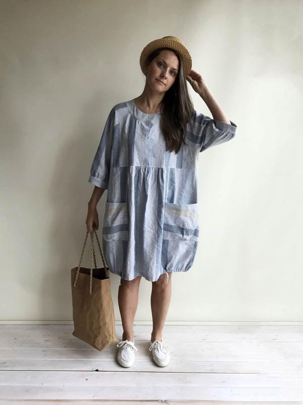 Comfortable Womens Dress &#39;Felisia&#39;, Summer Dress-Linenbee