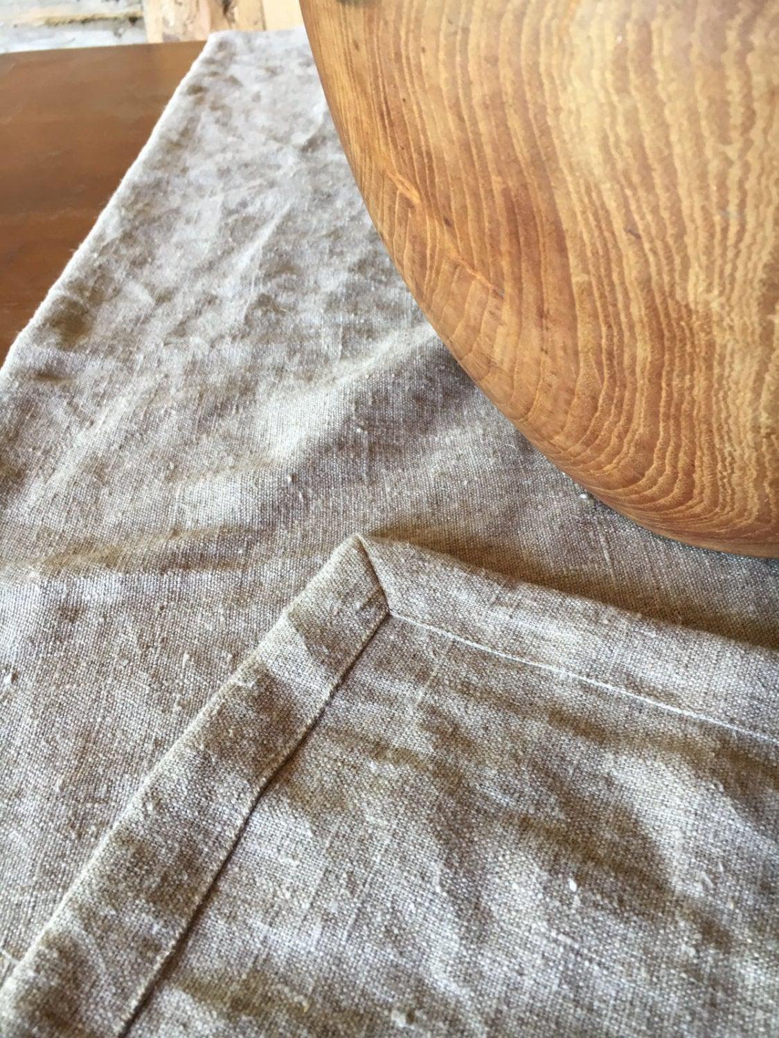 Natural Linen Table Cloth, Rustic Gorgeous texture Taupe Linen Tablecloth Rectangle, Tablecloth Square, Farmhouse Table, Tablecloth linen