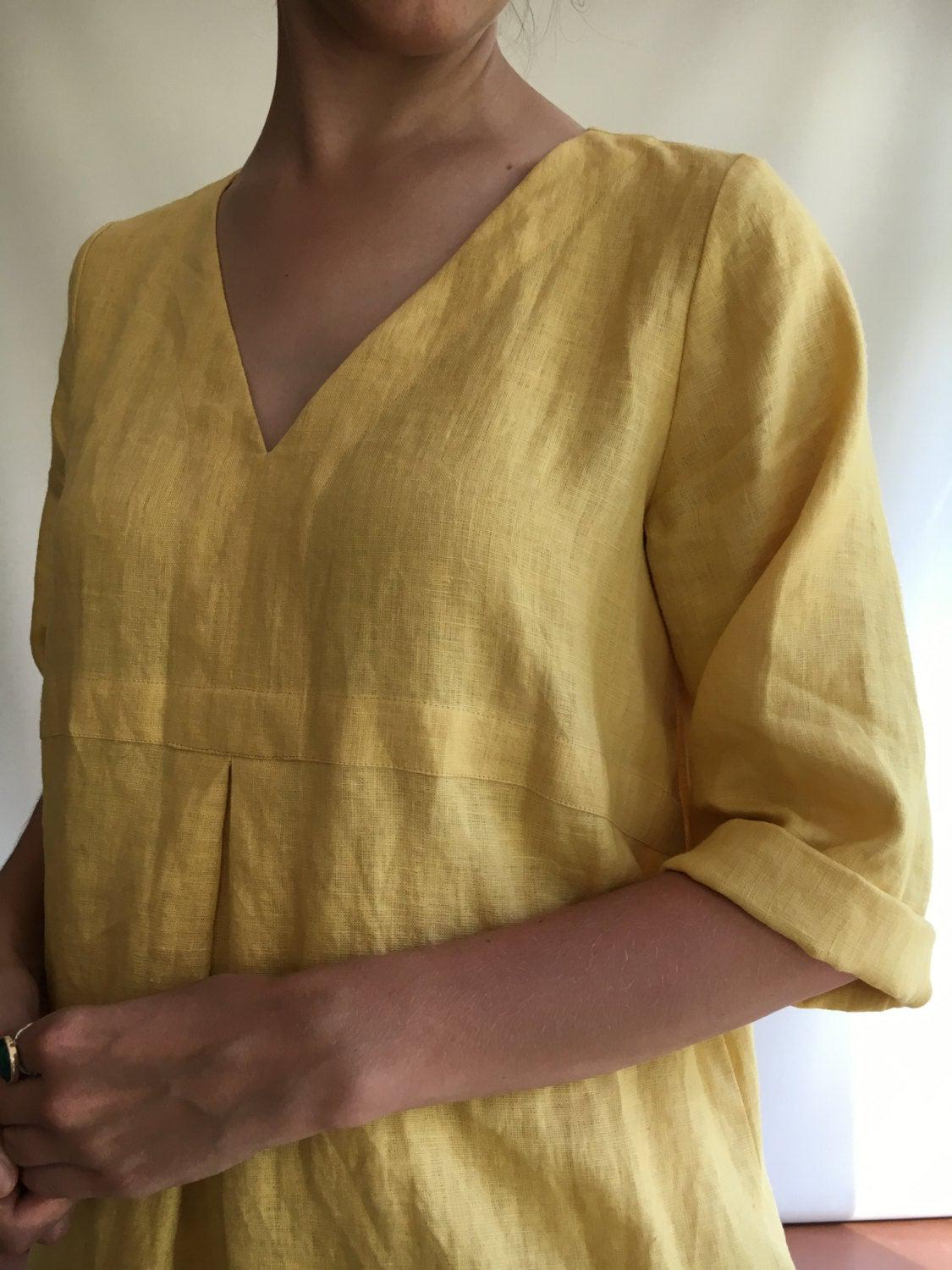 Linen Tunic, Plus size tunic, Linen Dress for Women, Linen Tunic Dress, Womens tunic, loose linen tunics, plus size clothing, tunic tops