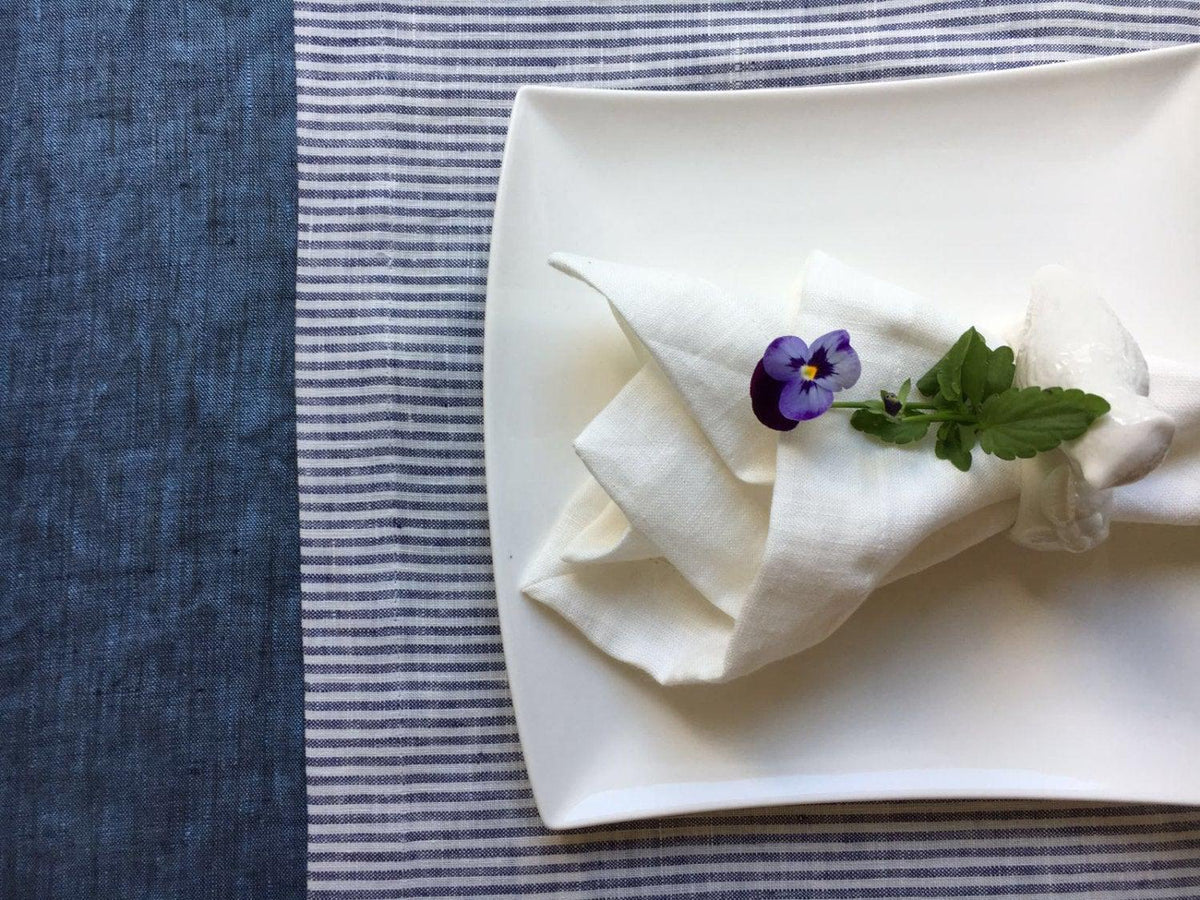 Linen Napkins, Cloth Napkins, White Linen Napkins, Soft White Napkins, Eco friendly Napkins, Wedding Napkins, Cocktail Napkins, Dinner