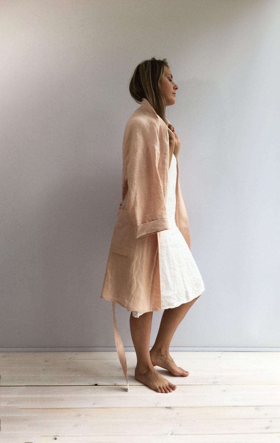 Slip Dress 'Iris', Linen Slip Dress - Linenbee Slip Dress 'Iris', Linen Slip Dress - Linenbee